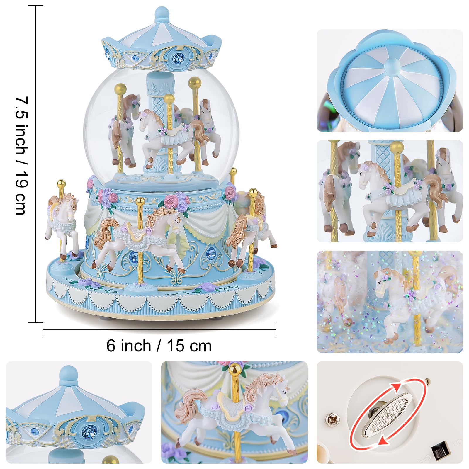 まあカルーセルホーススノードームオルゴール　クリスマスメドレー 61K4pELrz5L._UF894,1000_QL80_.jpg
